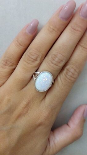 ceb664c7bbf6ea95a71fcd2c14024176 simple silver rings white opal ring